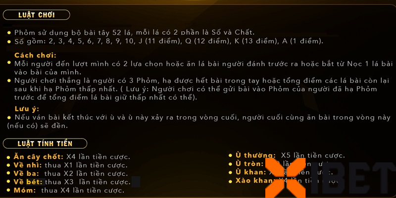 Cách tính điểm Phỏm Cách tính điểm Phỏm