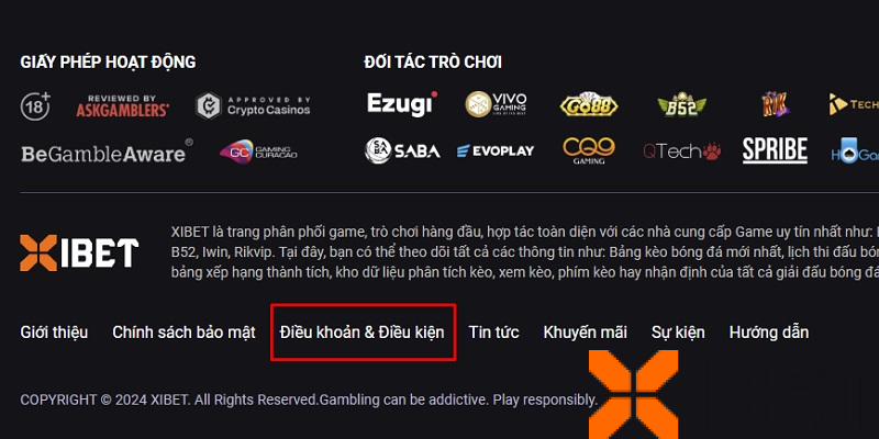 Điều khoản sử dụng dịch vụ Xibet Điều khoản sử dụng dịch vụ Xibet