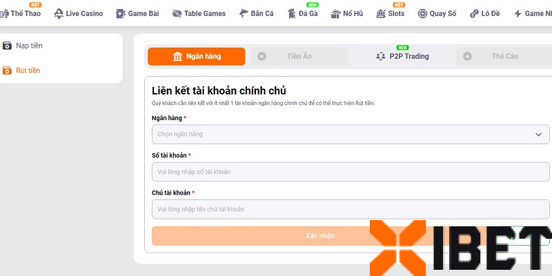 Hướng dẫn rút tiền xibet với 4 cách